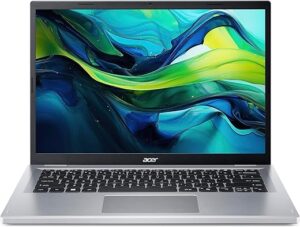 Acer Aspire Go 14 AG14-31P-33YH, Ordinateur Portable 14'' WUXGA IPS, PC Portable (Intel Core i3-N305, RAM 8 Go, SSD 512 Go, Intel UHD Graphics, Windows 11), Laptop Gris, Clavier...