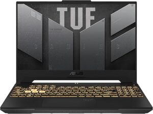 ASUS TUF F15-TUF507VU-LP167W PC Portable Gamer 15" FHD 144Hz (Intel Core i7-13620H, GeForce RTX 4050 TGP140W, 16G RAM, 512Go PCIe SSD) Windows 11 Home Clavier Rétroéclairé...