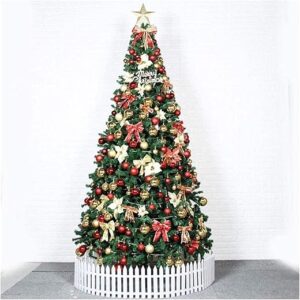 BOCbco Arbre de Noël Sapin de Noël Artificiel avec Support en métal Solide | pour décoration de Noël intérieure et extérieure Décorations de Noël (Taille : 7ft)